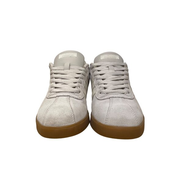 Adidas Women’s White Suede Gum Sole Lace-Up Ortholite Courtset Sneakers Size 11 - Picture 2 of 8